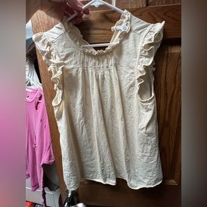 Women’s sleeve detail sleeveless top